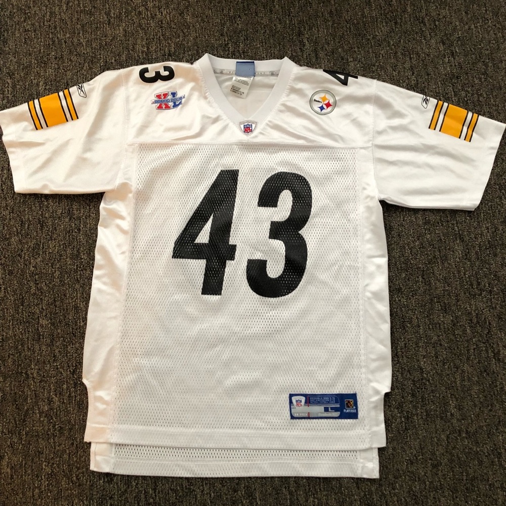 Troy Polamalu #43 Pittsburgh Steelers Youth Kids L
